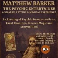 ⭐ SOLD OUT! Saturday - Matthew Barker The Psychic Entertainer – Haunted Magic & Spirits Unleashed⭐
Step beyond the ordinary with Matthew Barker, proud member of The Magic Circle and The Séance Society of Great Britain. In this haunt