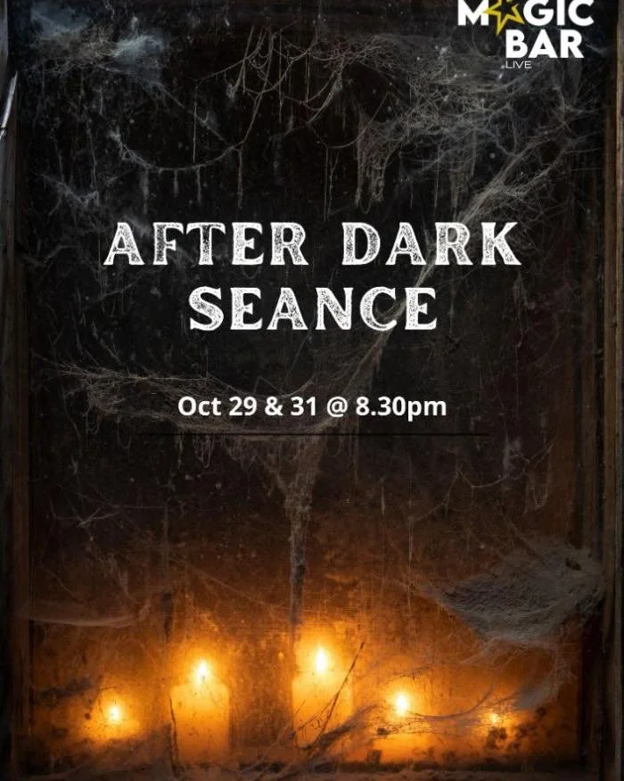 ⭐️ Over 16s only! - After Dark Seance ⭐️
When the lights go low and the clock strikes late, join us at The Magic Bar Live for a spine-tingling journey beyond the veil…
Prepare for an evening of paranormal theatre, where illusion, atmosphere,