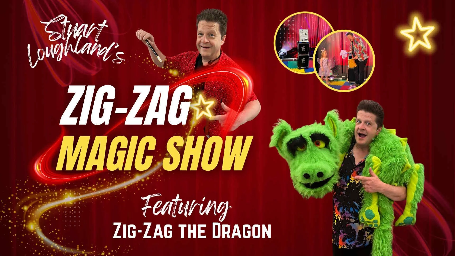 ⭐ Next show, Wednesday - Zig Zag Magic Show! ⭐️
We've got the wonderful Stuart Loughland performing here at The Magic Bar Live!
Book your seats now! This is sure to be a sell out!

Wednesday 26th @ 6pm - https://buytickets.at/themagicbarliveltd/18988
