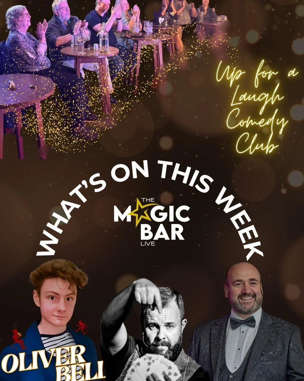 ⭐️ What&rsquo;s on this week ⭐️
Don&rsquo;t miss all the amazing shows this week! 
Book now: www.themagicbarlive.co.uk/tickets
#nightout #llandudno #comedynight #datenight #whattodo  #whattodothisweekend #liveentertainment