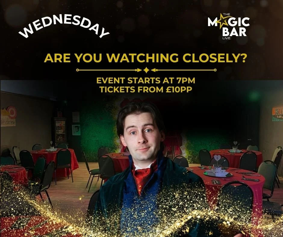 ⭐ What's on this week ⭐
Easter holidays sees a wide range of entertainment @ The Magic Bar Live.
Book now: www.themagicbarlive.co.uk/tickets
 #familyfriendly #northwales #nightout #magicshow #whattodoinllandudno #liveentertainement #livemusic #easter