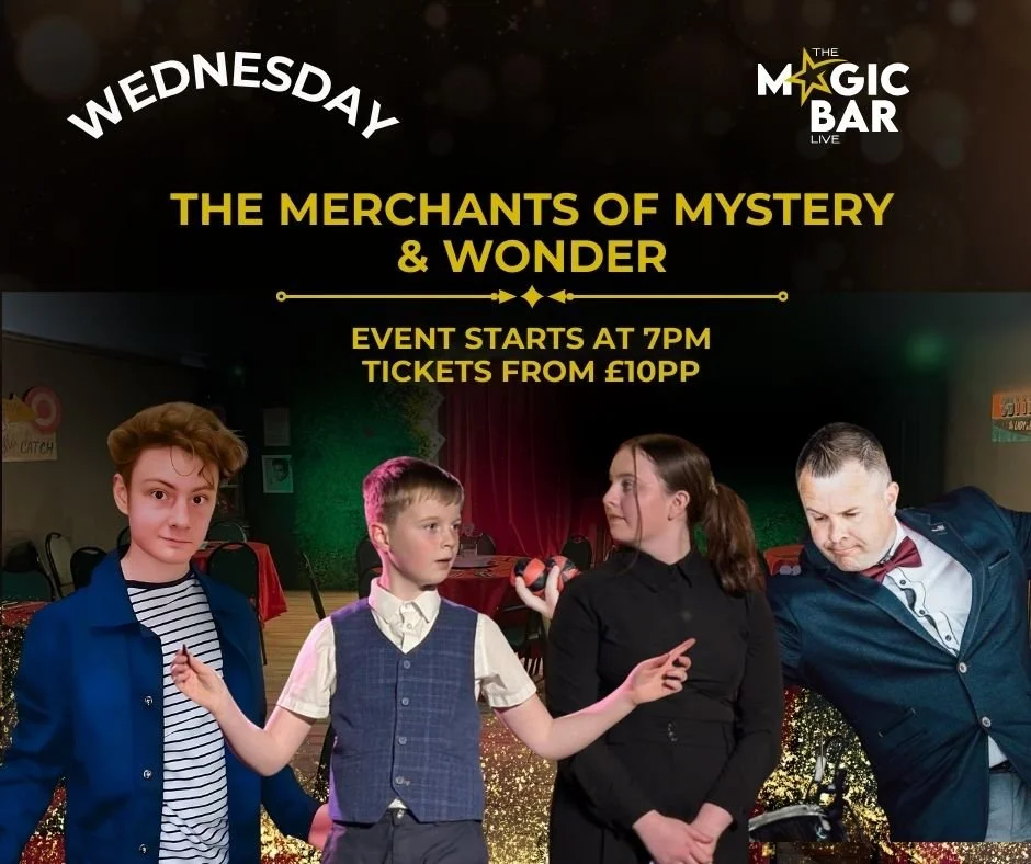 ⭐ What's on this week ⭐
Don't miss our fantastic line up this week!
Book now: www.themagicbarlive.co.uk/tickets

 #magicshow #whattodoinllandudno #easter #northwales #nightout #liveentertainment #familyfriendly