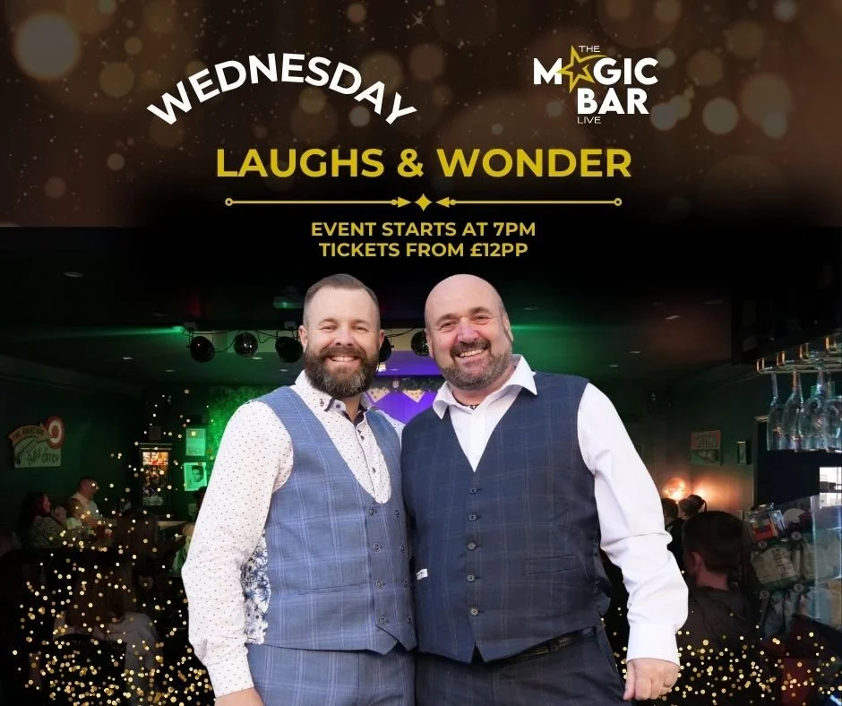 ⭐ What's on this week... ⭐
Another week packed with Magic! So not to be missed acts!
Book now: www.themagicbarlive.co.uk/tickets
 #magic #liveshow #northwales #llandudno #nightout #goodtimes #magicshow #familyfriendly #thingstodowithkids #BestShowEve