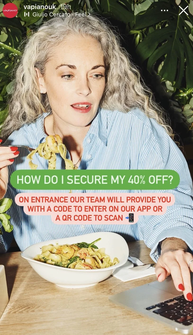 Vapiano Restaurant Campaign