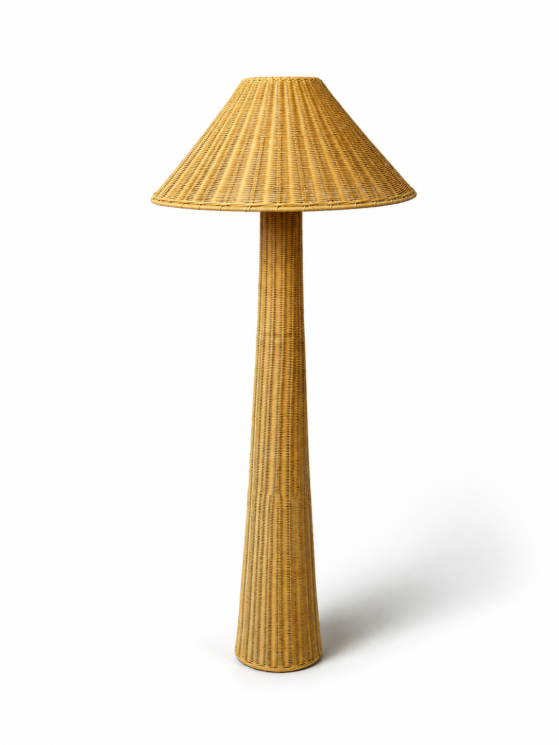 Rattan Statement Floor Lamp