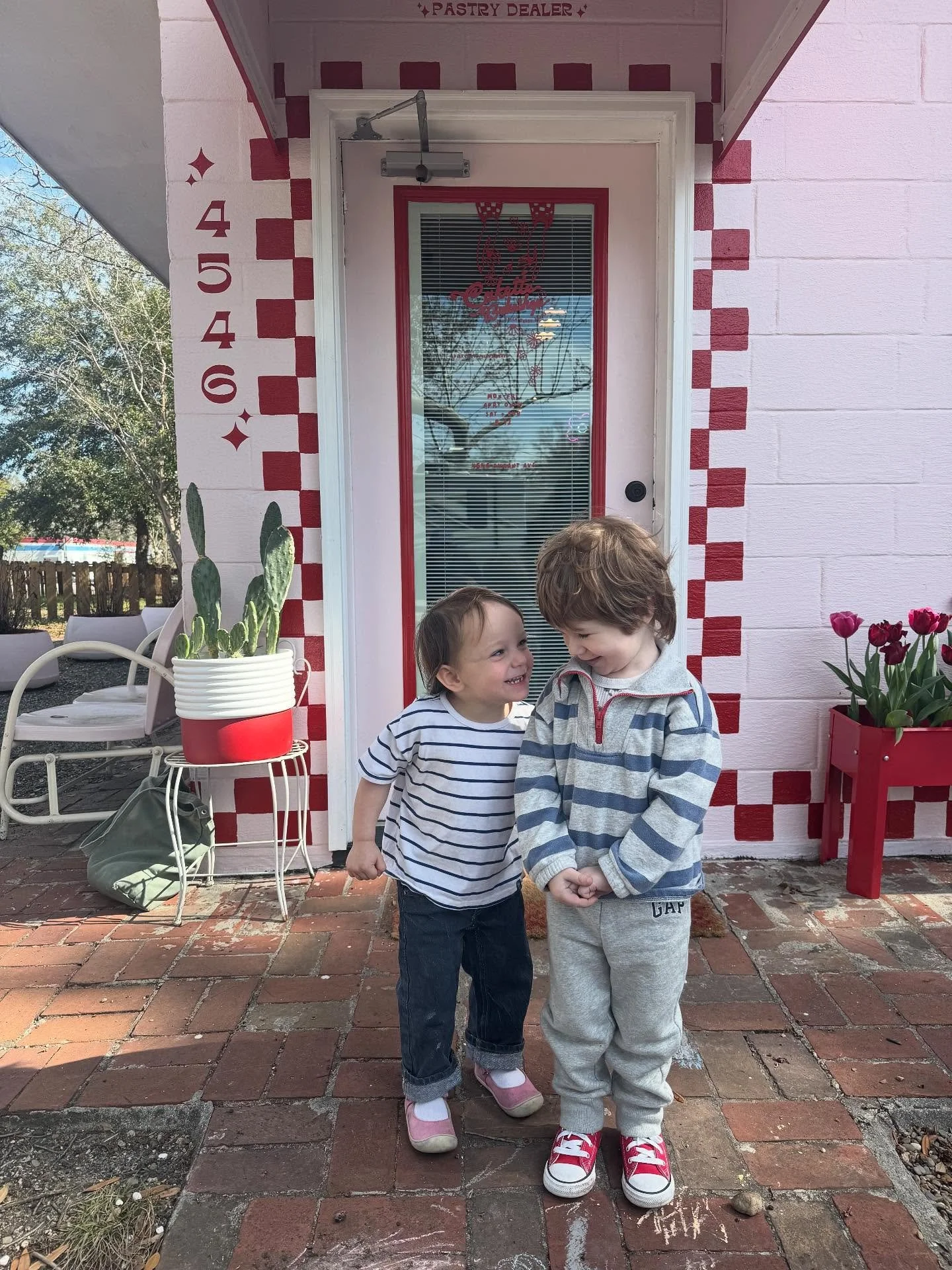 Feeling endlessly grateful to have created a space where neighbors became friends, and our kids get to grow up together hanging out at the coolest pink bakery ❤️