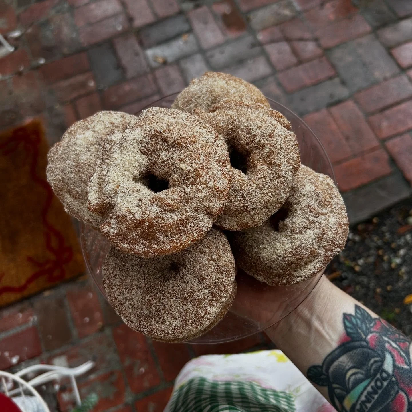 a perfect rainy day treat ✨🍩🍎 vegan apple cider donuts