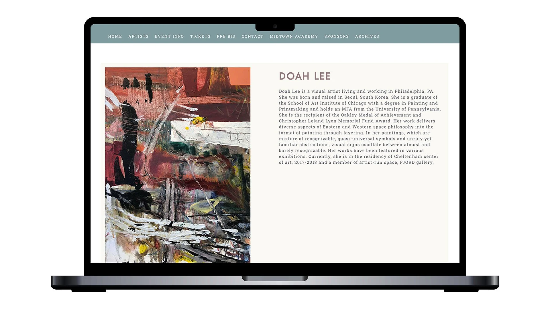 2018 Uniting Diverse Artists Laptop 3 Artist Detail