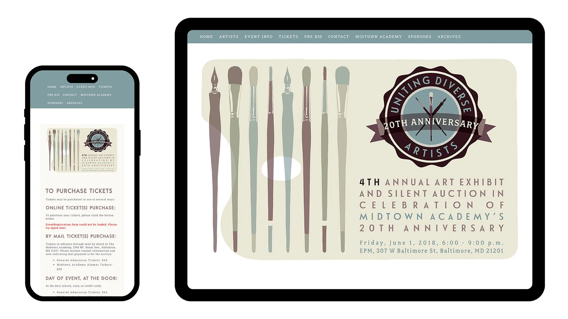 2018 Uniting Diverse Artists Ipad Iphone 1 Home 