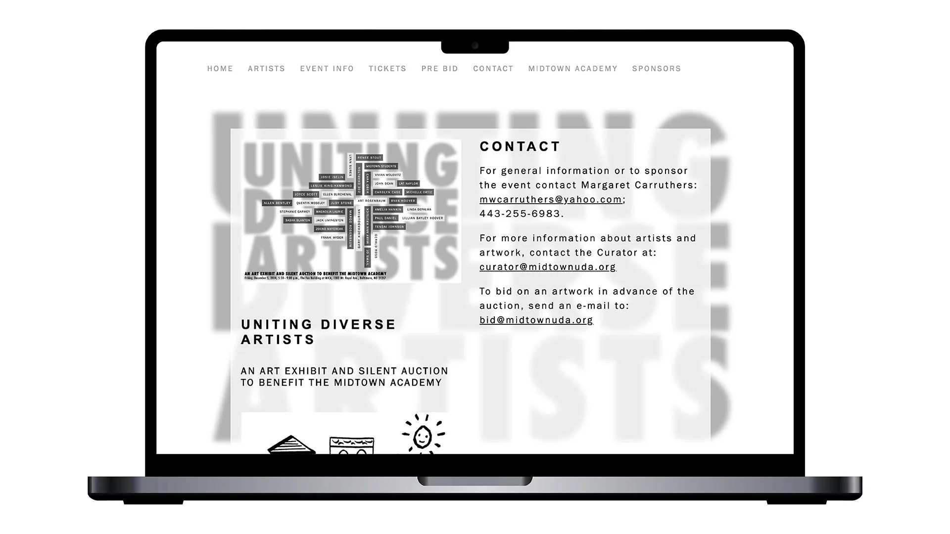 2014 Uniting Diverse Artists Laptop 7 Contact