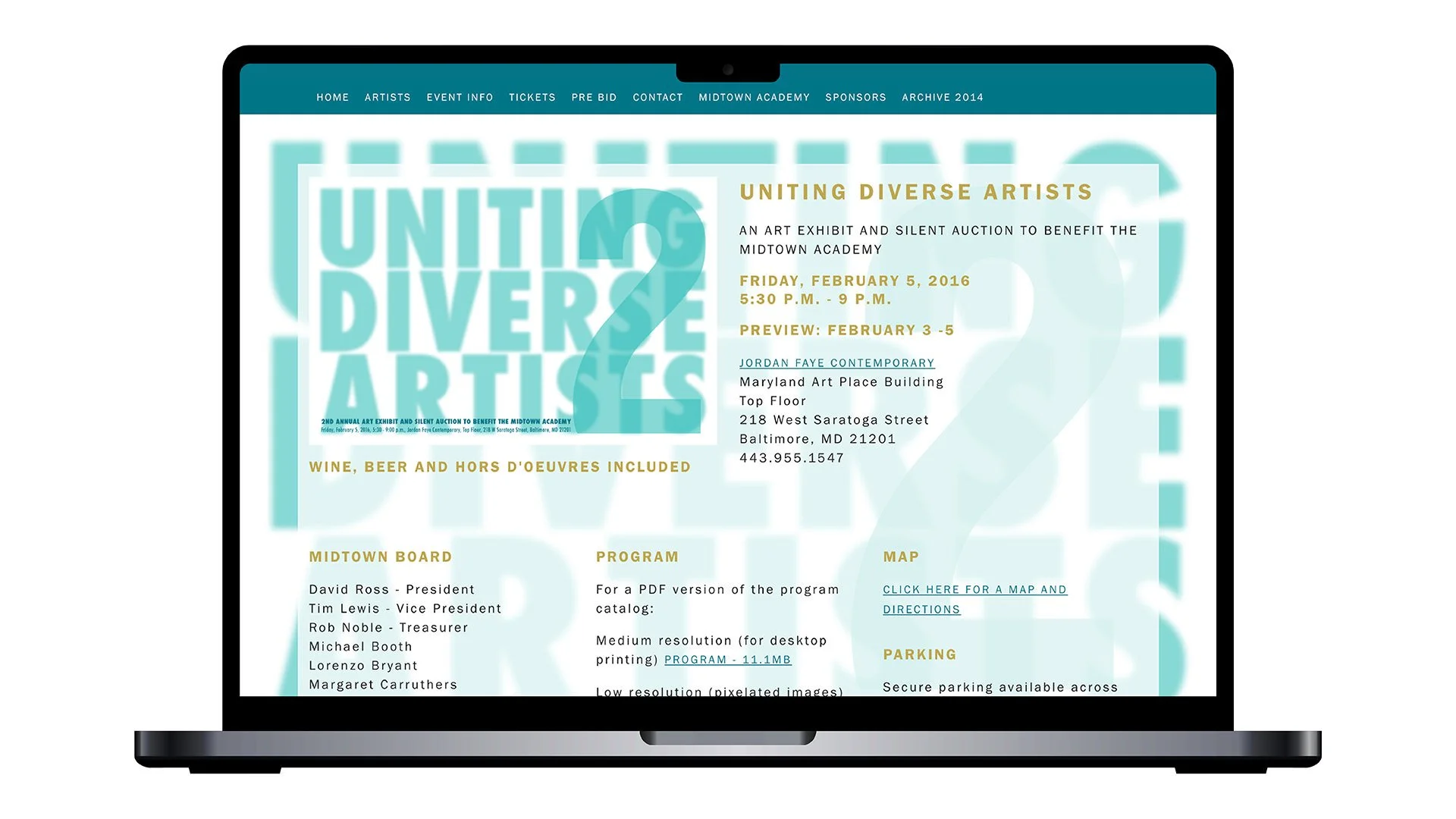 2016 Uniting Diverse Artists Ipad Iphone 4 Artist Detail