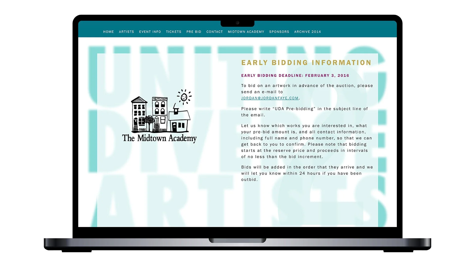 2016 Uniting Diverse Artists Laptop 7 Contact