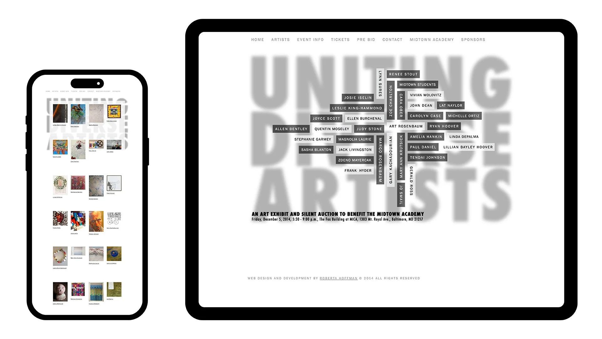 2014 Uniting Diverse Artists Ipad Iphone 1 Home 