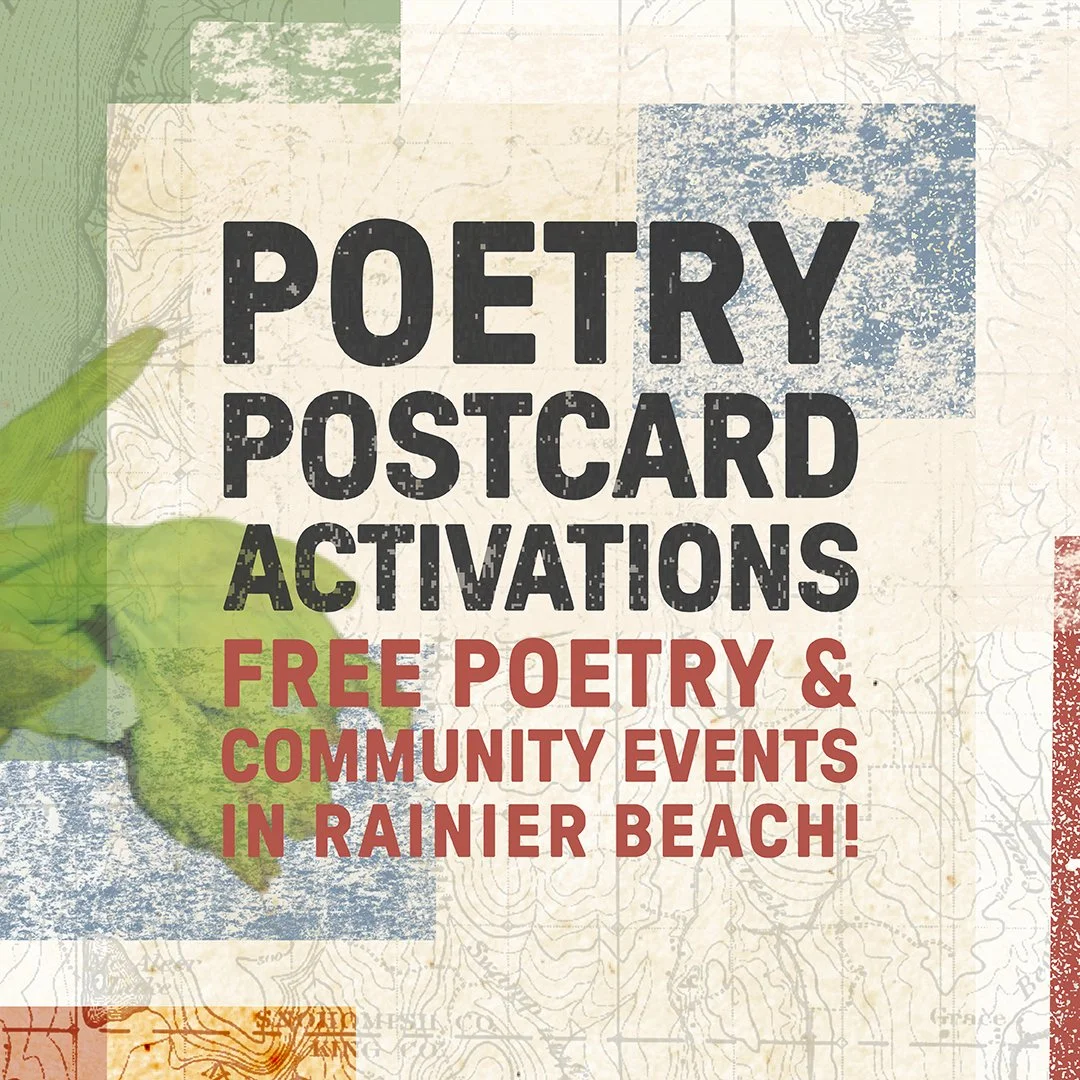 Social Media graphic for Poetry Postcard Activations events