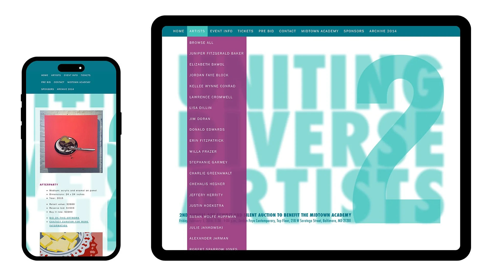 2016 Uniting Diverse Artists Ipad Iphone 1 Home 