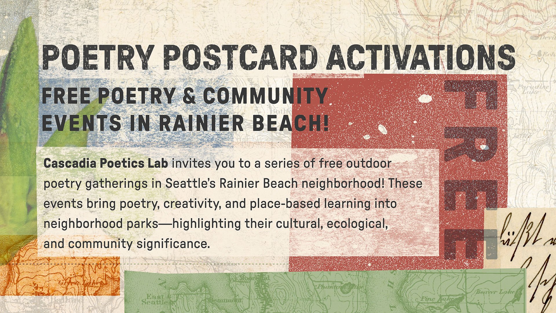 Web Banner for Poetry Postcard Activations events