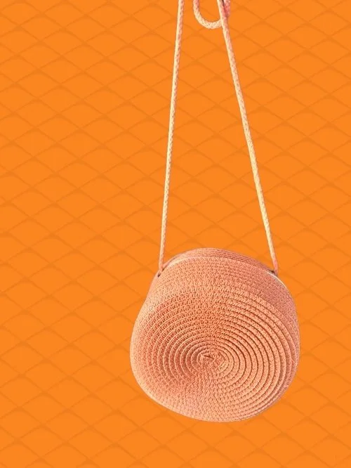 Round Orange Bag