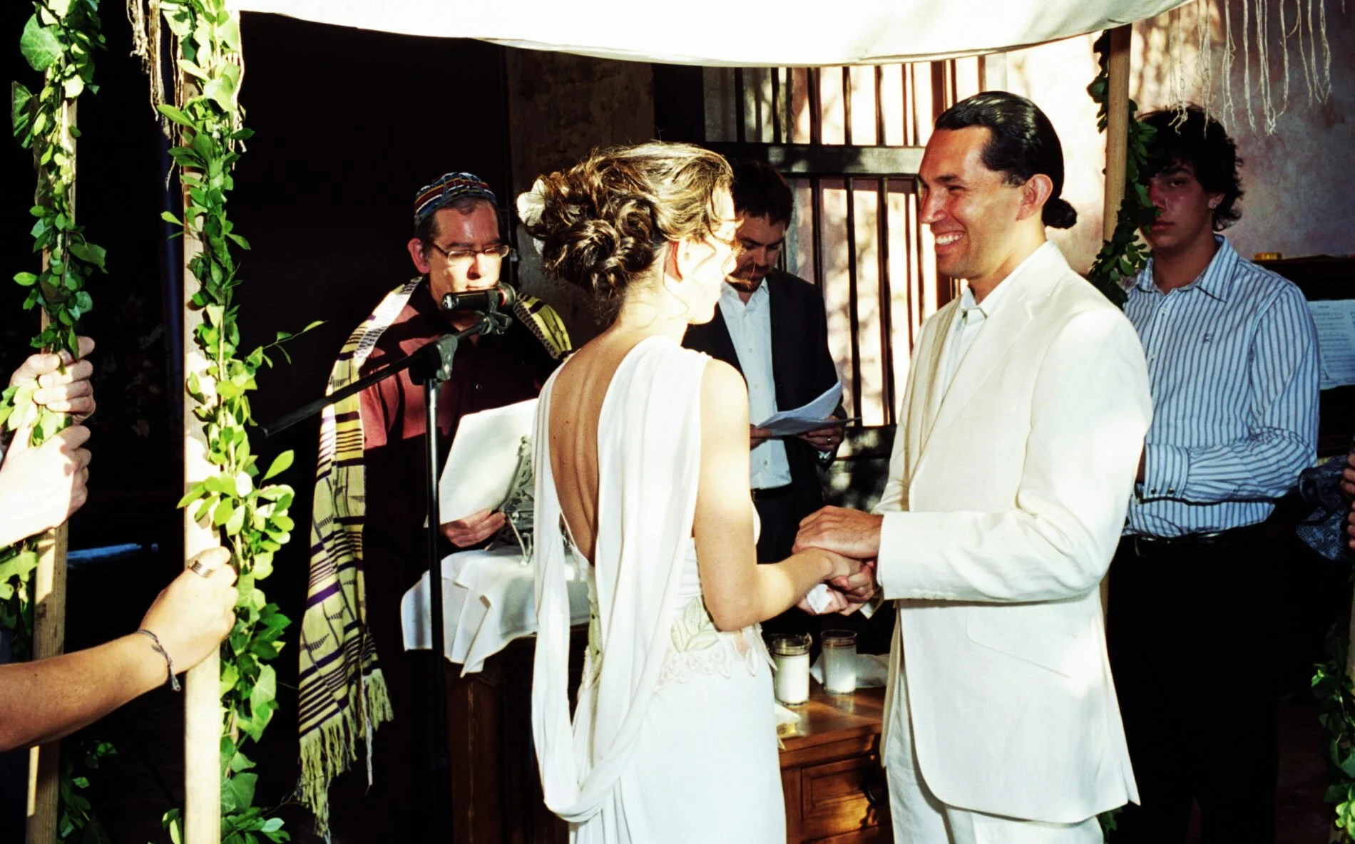 Under the chuppah together. Shot on location in Mexico.