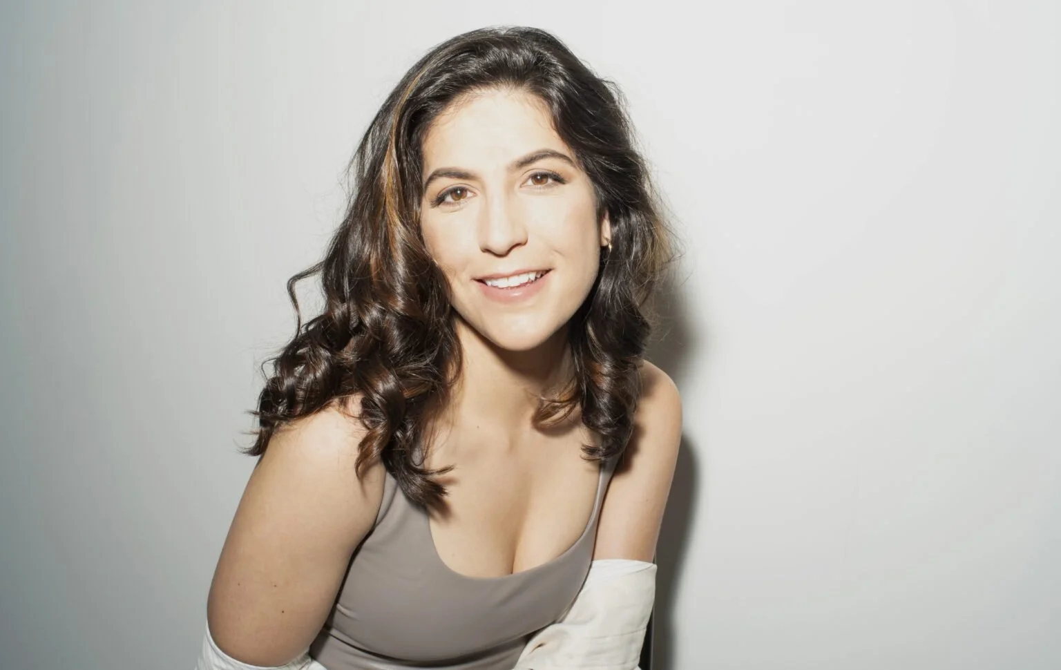 Portrait in studio of comedy writer Samantha Fontana of the Howard Stern Show.