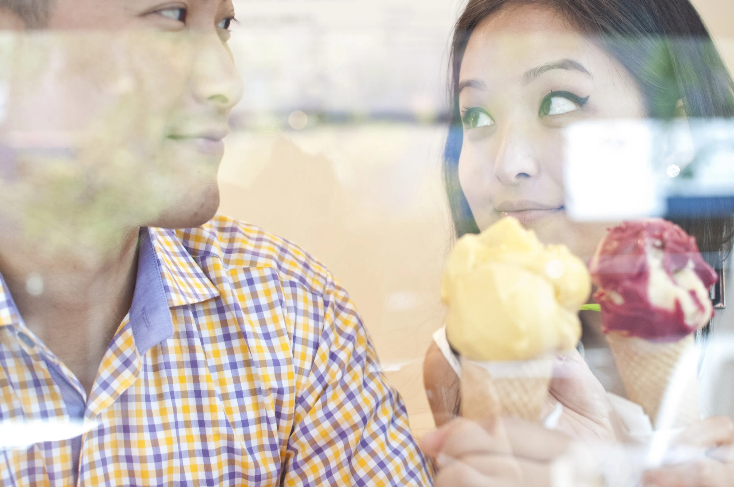 An ice cream shop.