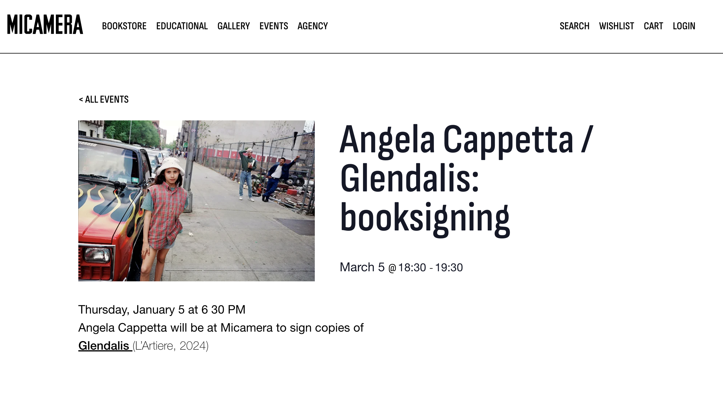 Signing at MiCamera Milan, Italy