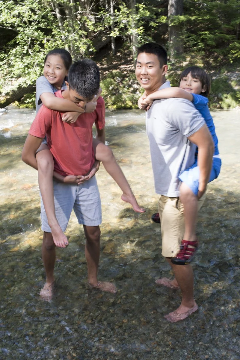Multi-generational family portraits photographed during a reunion in Whistler