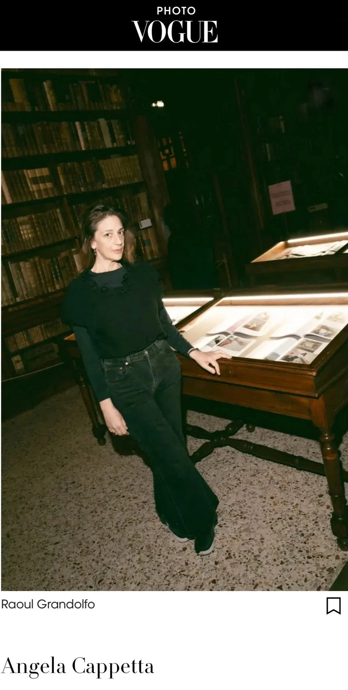 Photo vogue, vogue, biblioteca, milan