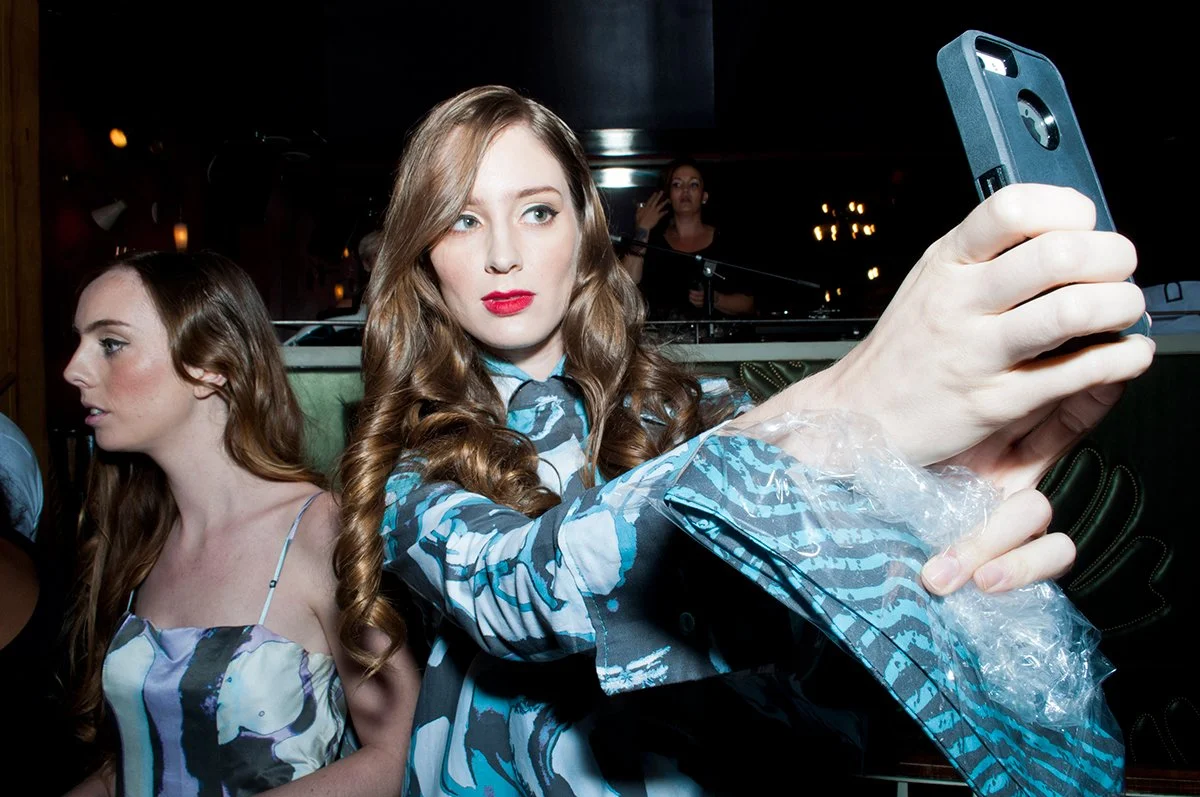 A model at a NYFW party nyc shot by NYC fashion week photographer Angela Cappetta