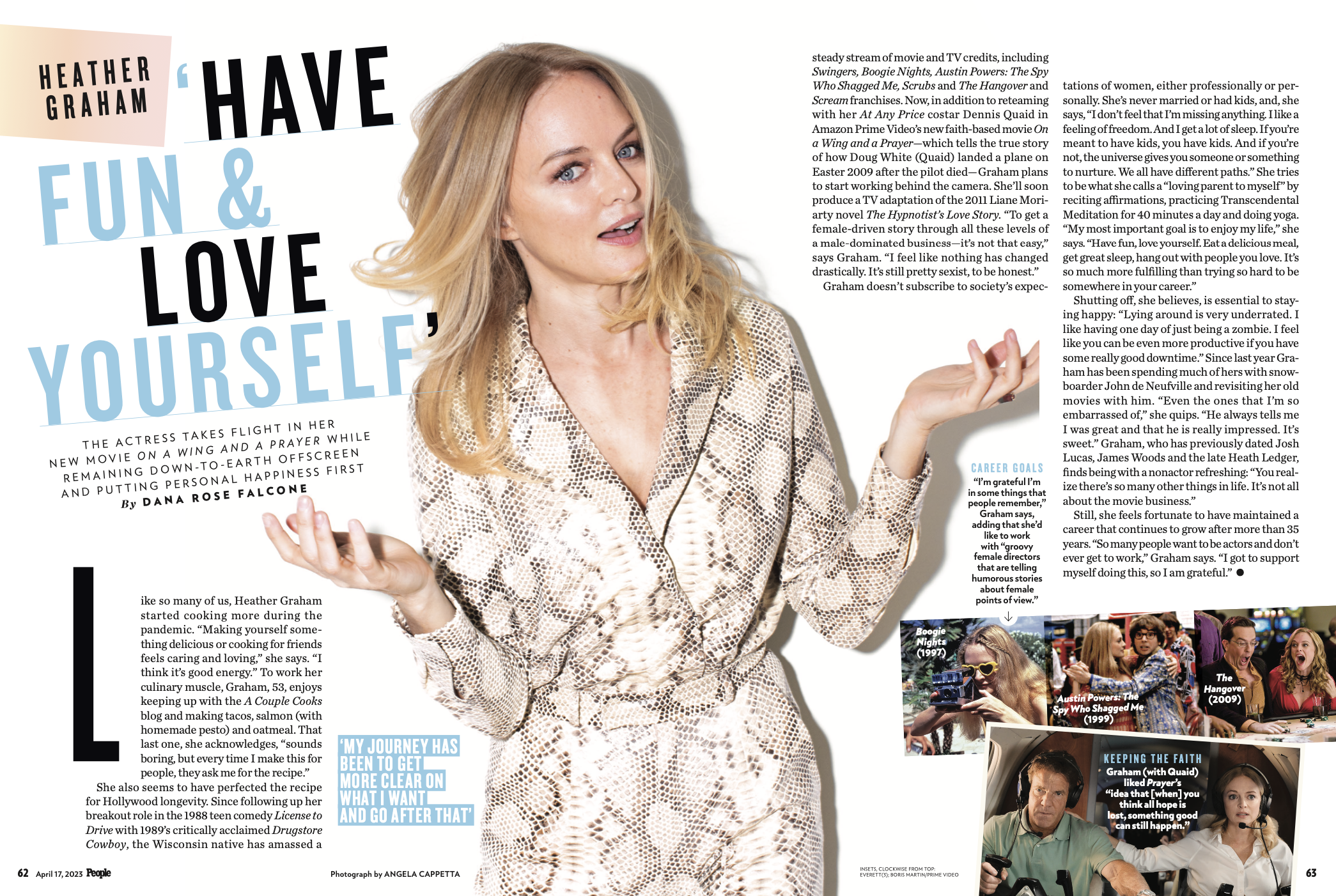 Heather Graham for People Magazine shot by Angela Cappetta