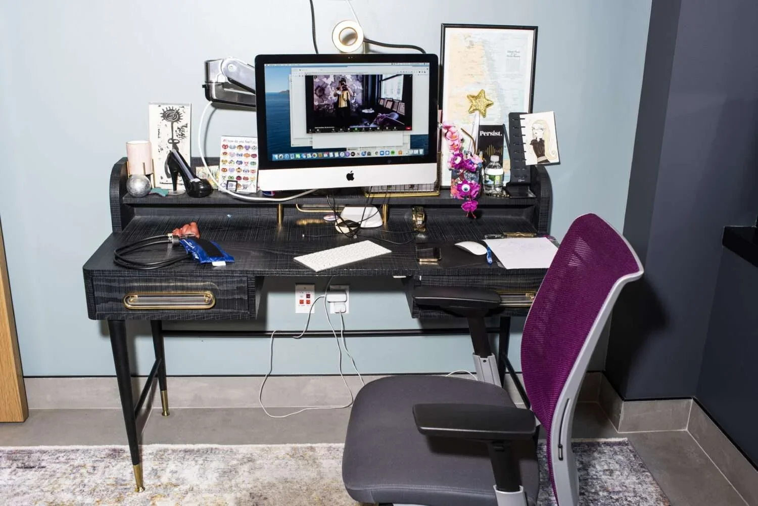 a medical doctor's desk shot for corporate identity