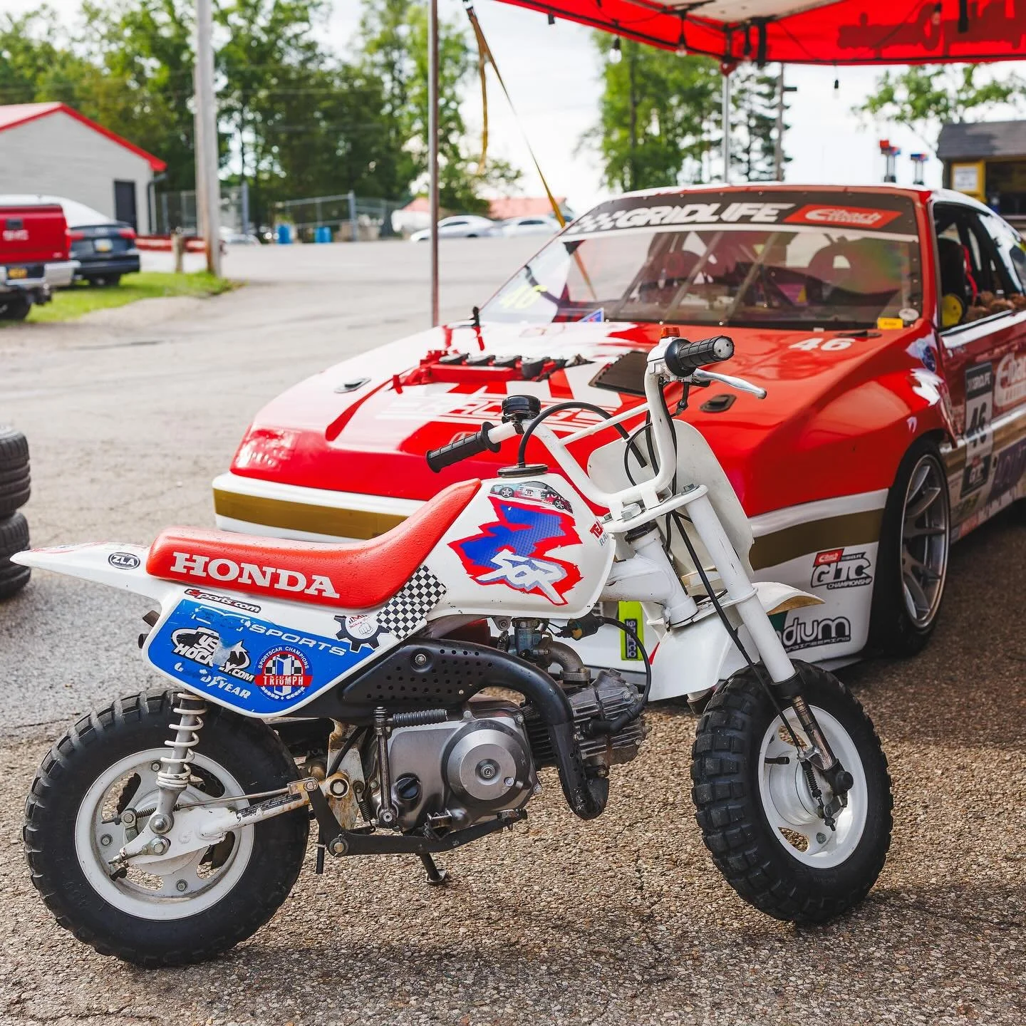 My 1993 Honda Z50R has been mine since I was 8 years old. I immediately whiskey throttled it into a fence and was scared of it until I was 10 😂 

Since then it&rsquo;s been nothing but smiles (and launching guest riders off of it or also into fences