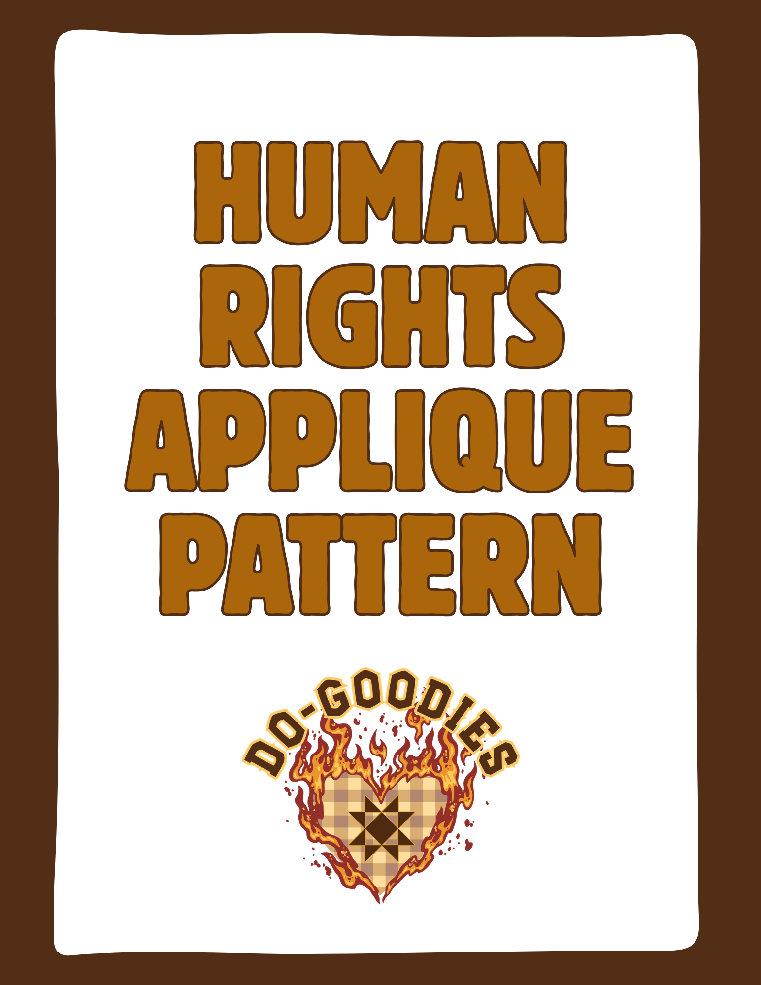 HUMAN RIGHTS APPLIQUE PATTERN