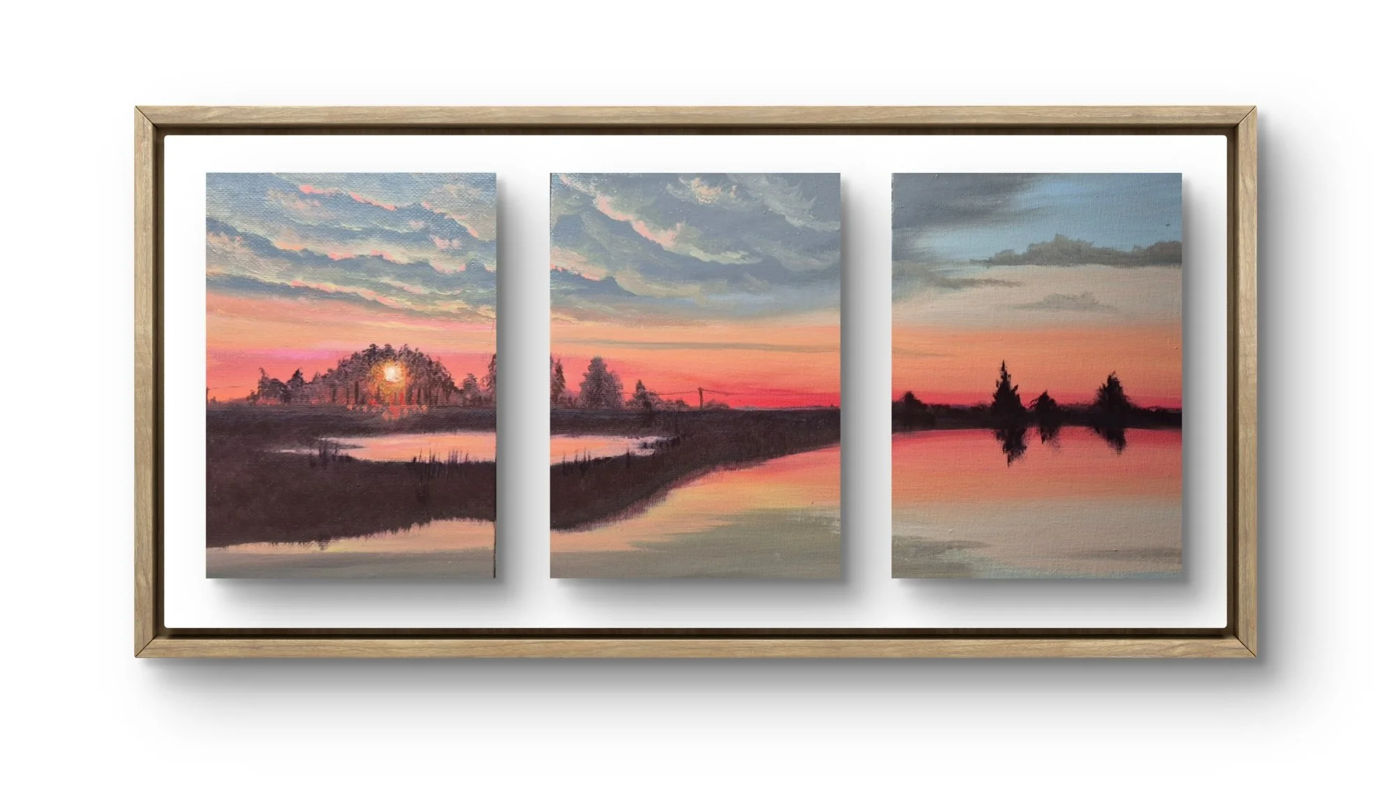 Edge of Dusk - 3x 5x8 Oil on Canvas board
For sale soon