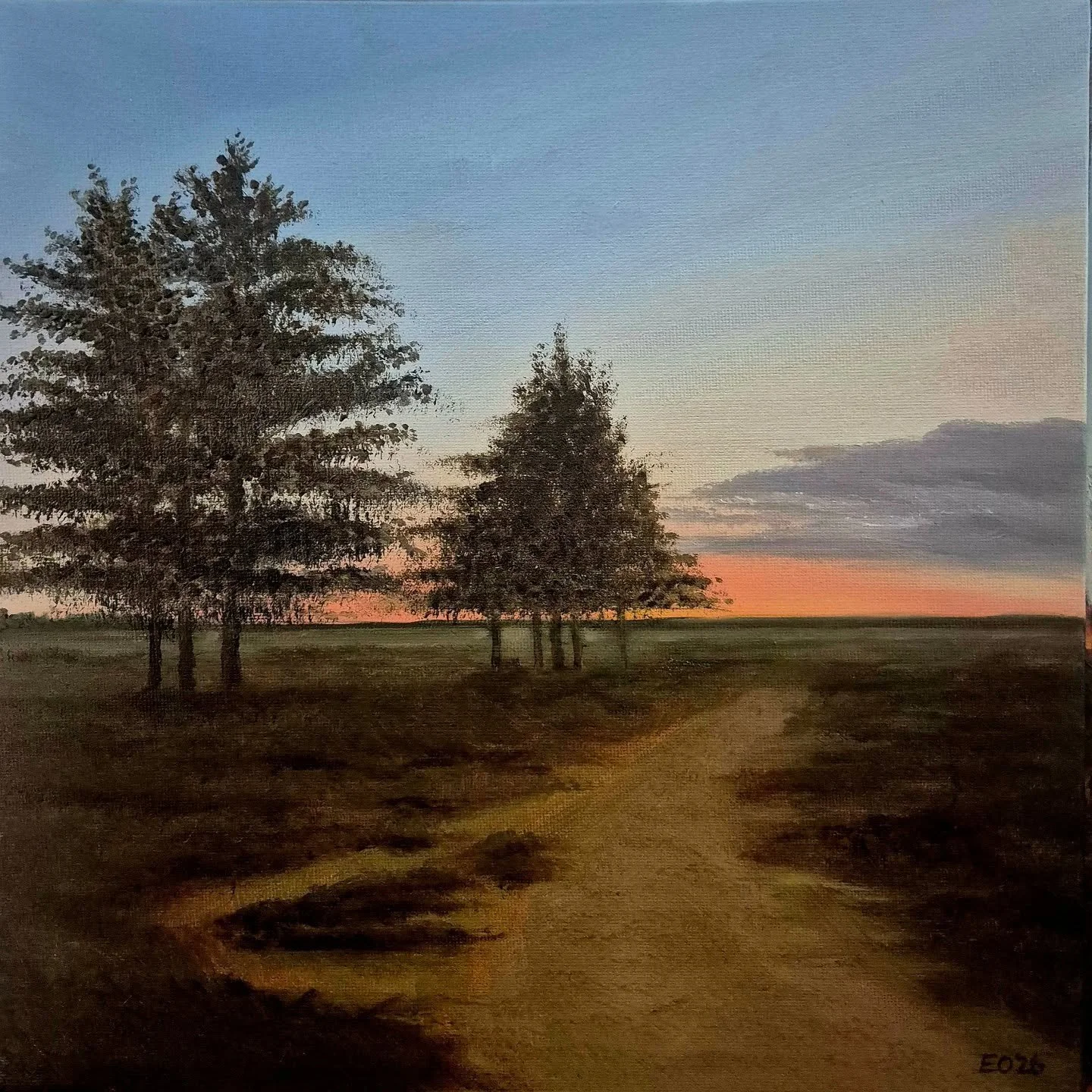 Where the Day Lets Go 30 x 30 Oil on canvasboard £180.00

Prints £30.00