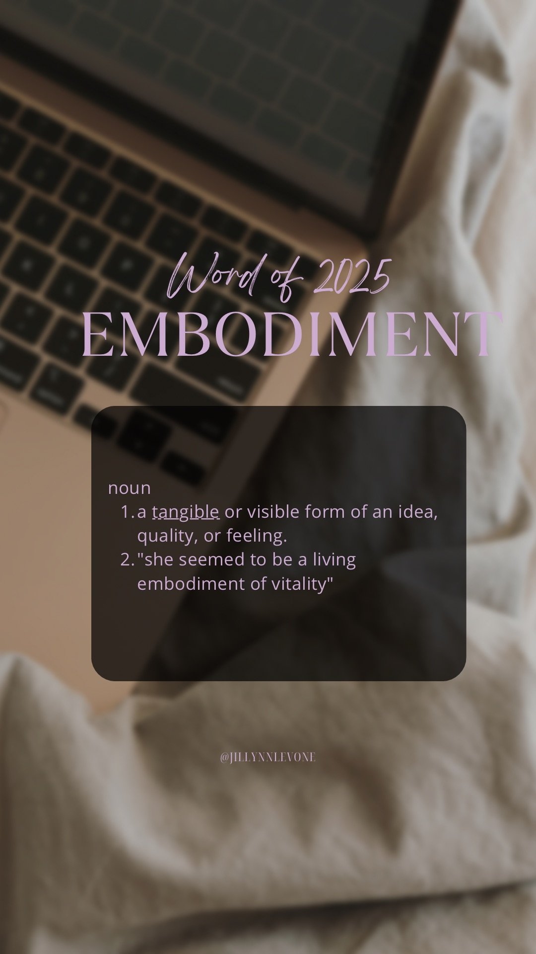 Embodiment: My 2025 Word of the Year