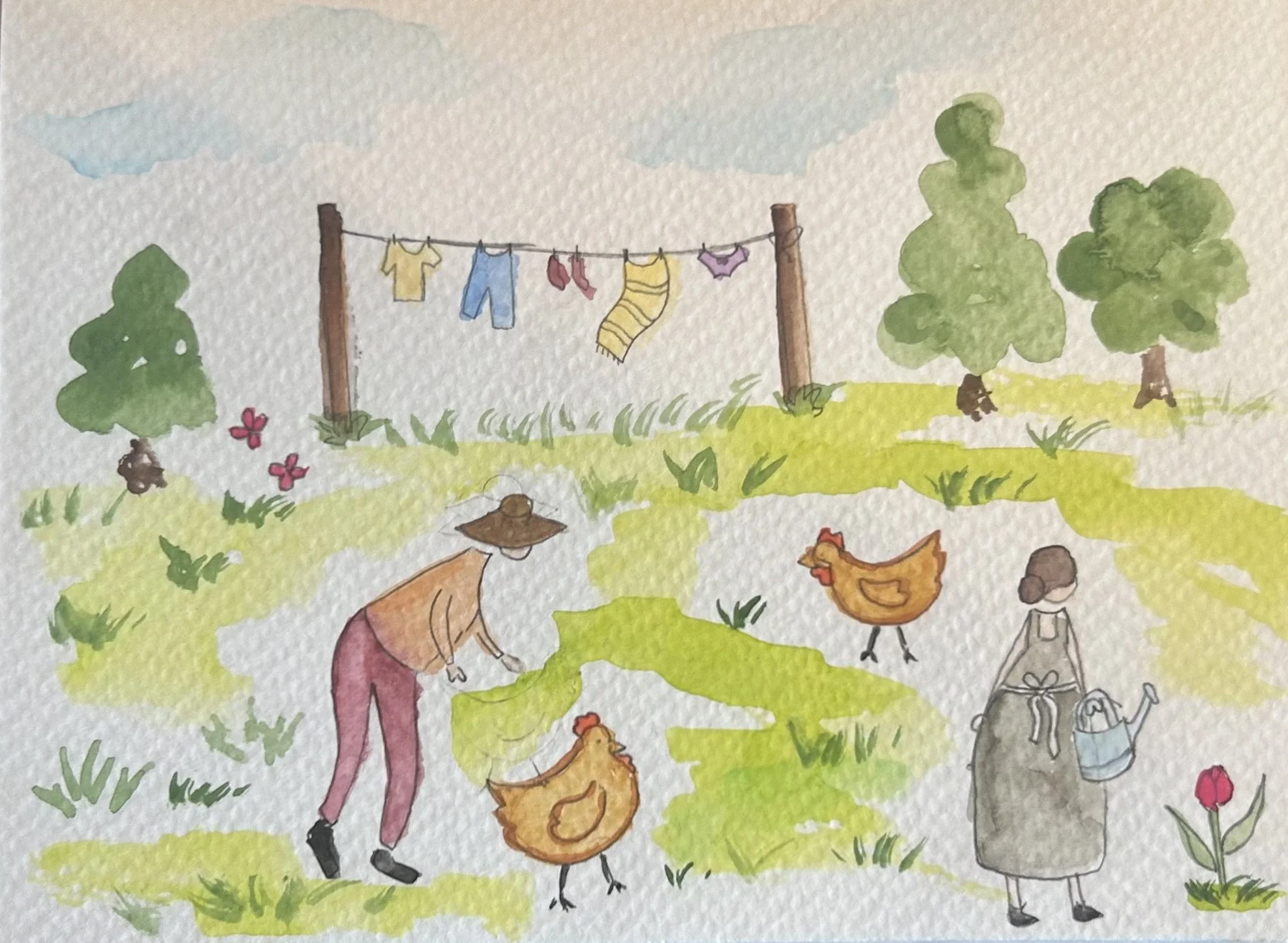 Spring Chores Card