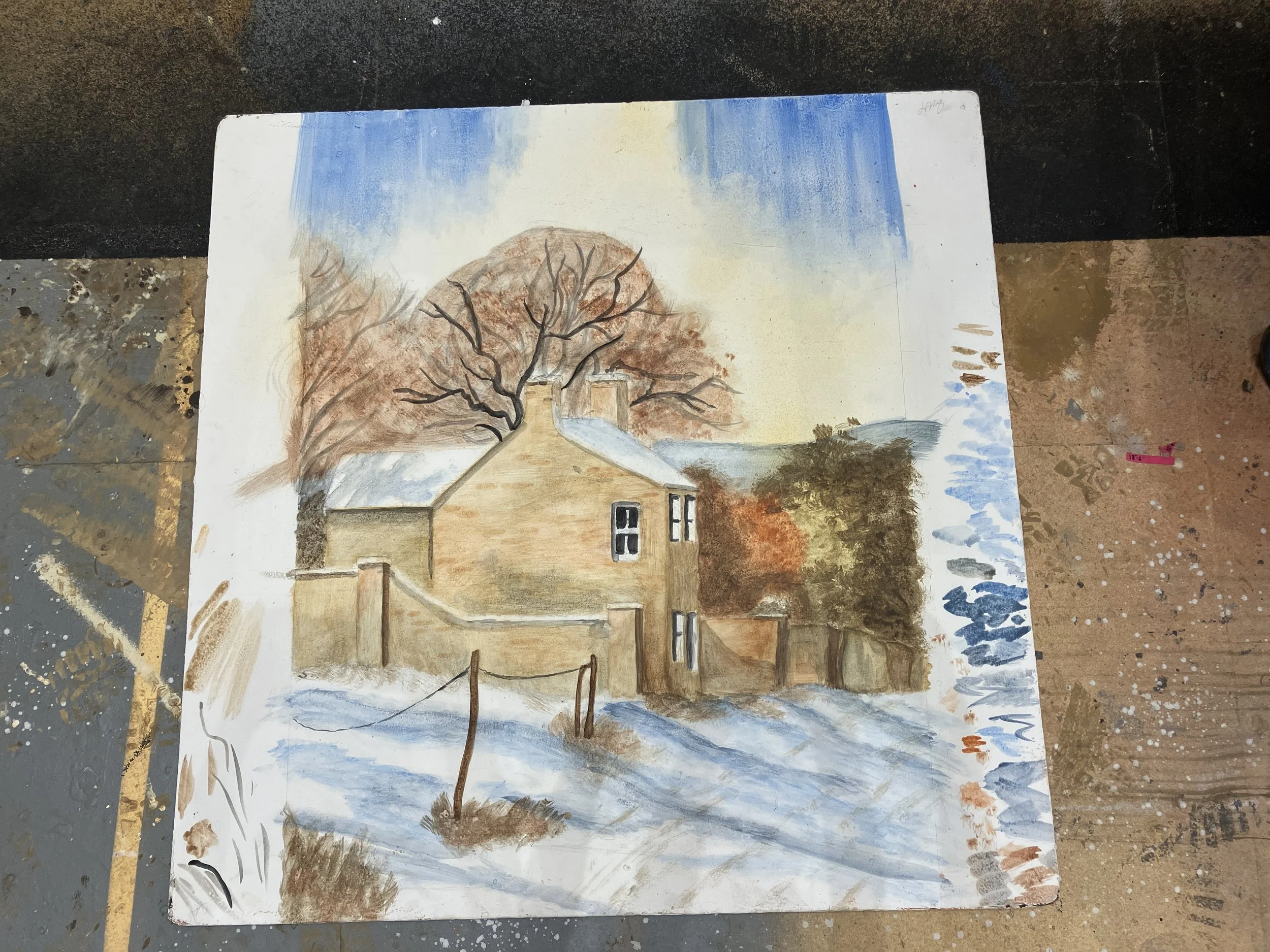 Scenic Watercolor Study