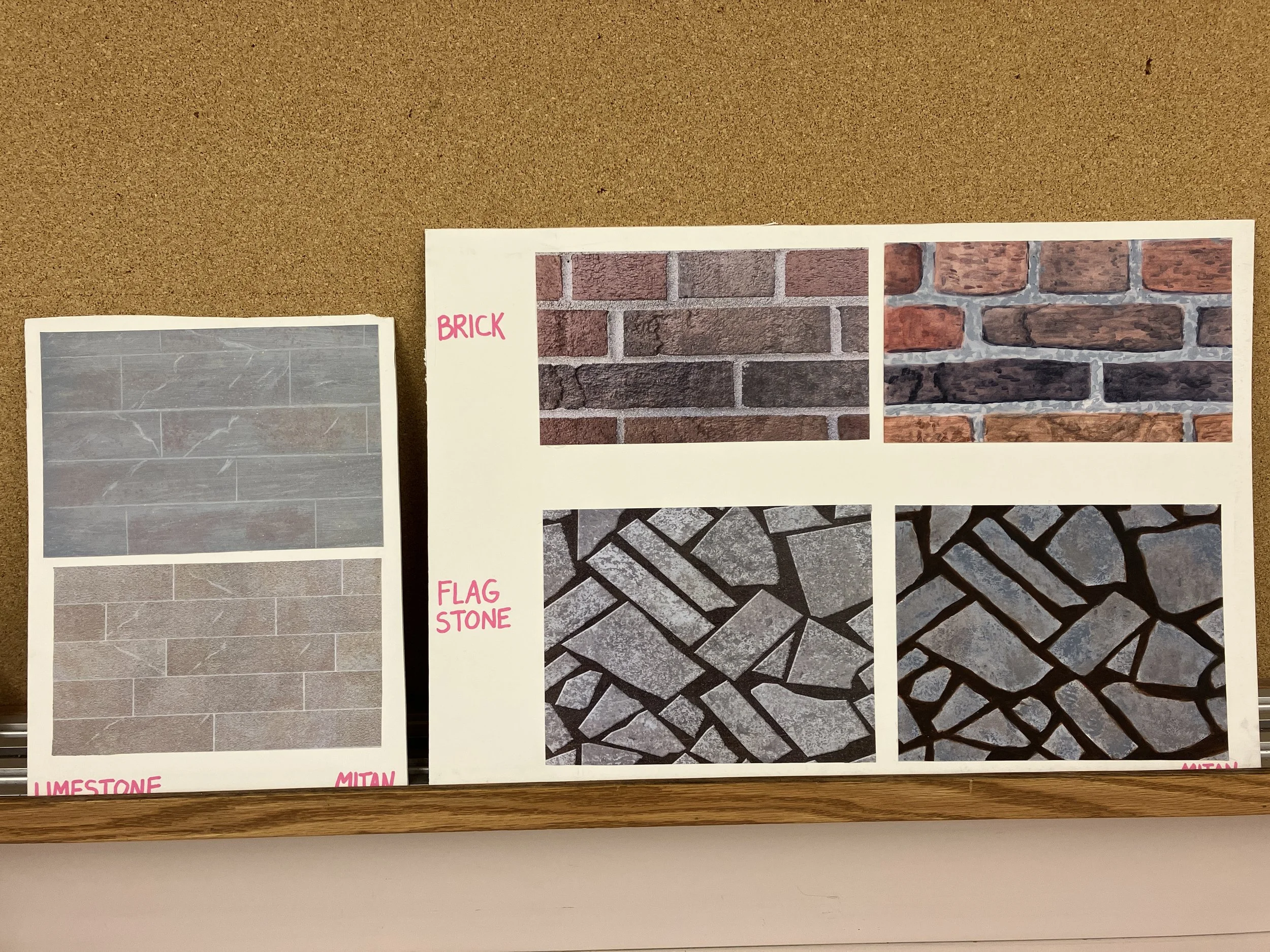 Texture Replications in acrylic.