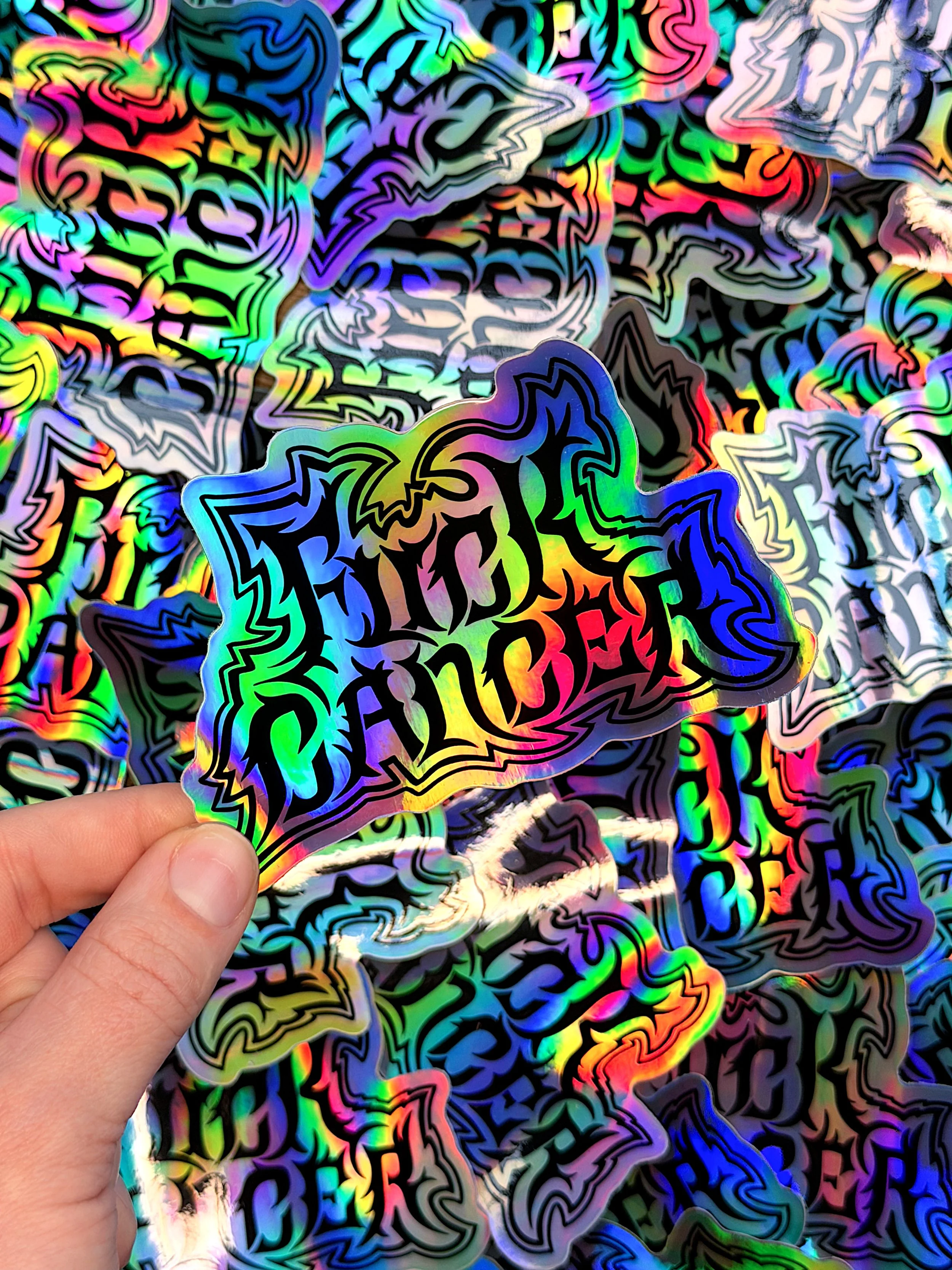 Fuck Cancer Holo Sticker