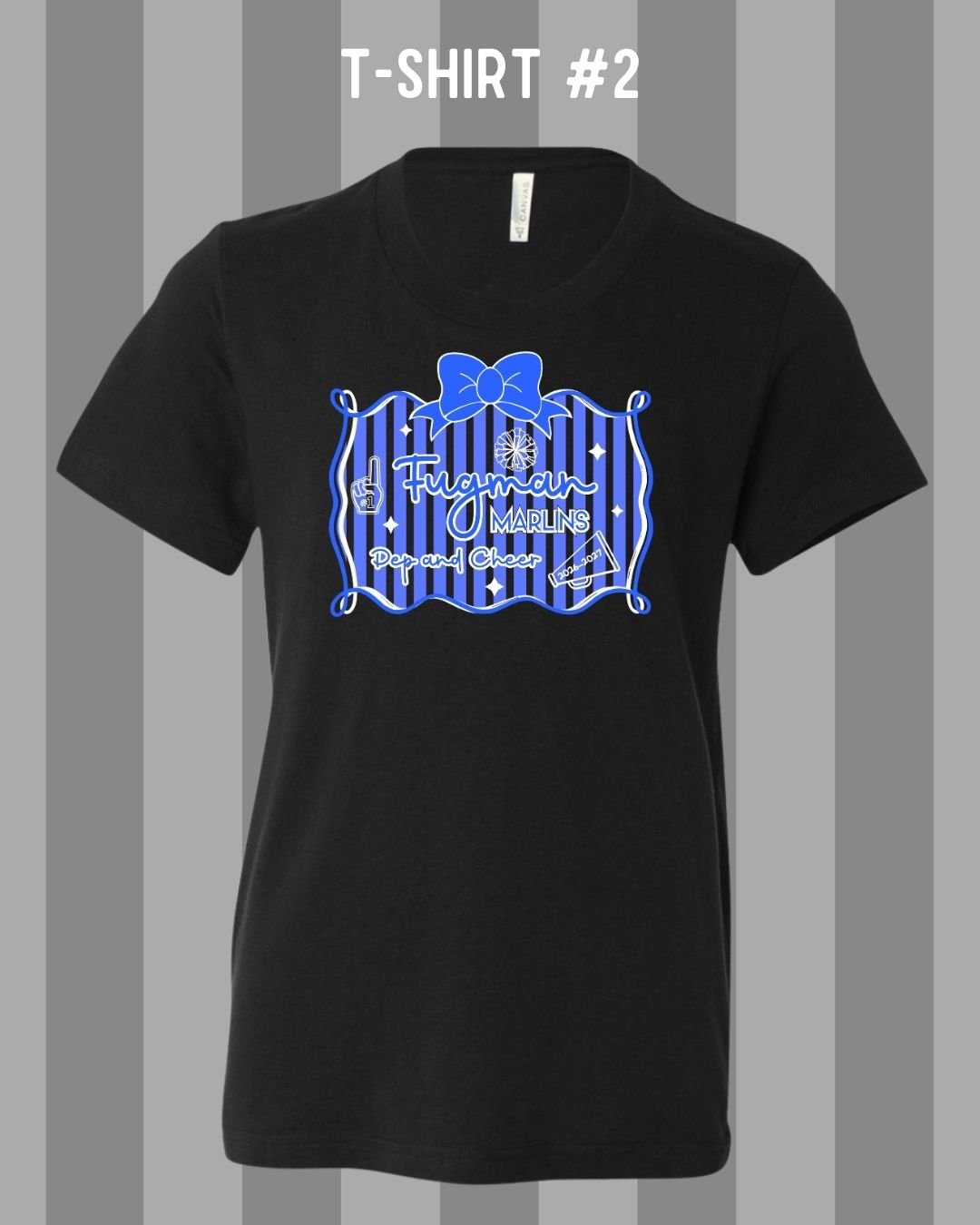 2026-2027 Optional Fugman Stripe Frame Cheer Shirt