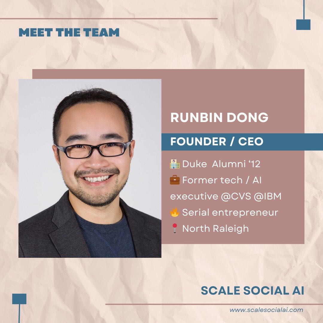 🌟 Meet the Visionary Behind Scale Social: Runbin Dong 🚀

Today, we're proud to feature the inspiring journey of our founder, Runbin Dong. A blend of passion, innovation, and determination, Runbin's story is at the heart of Scale Social. Starting as