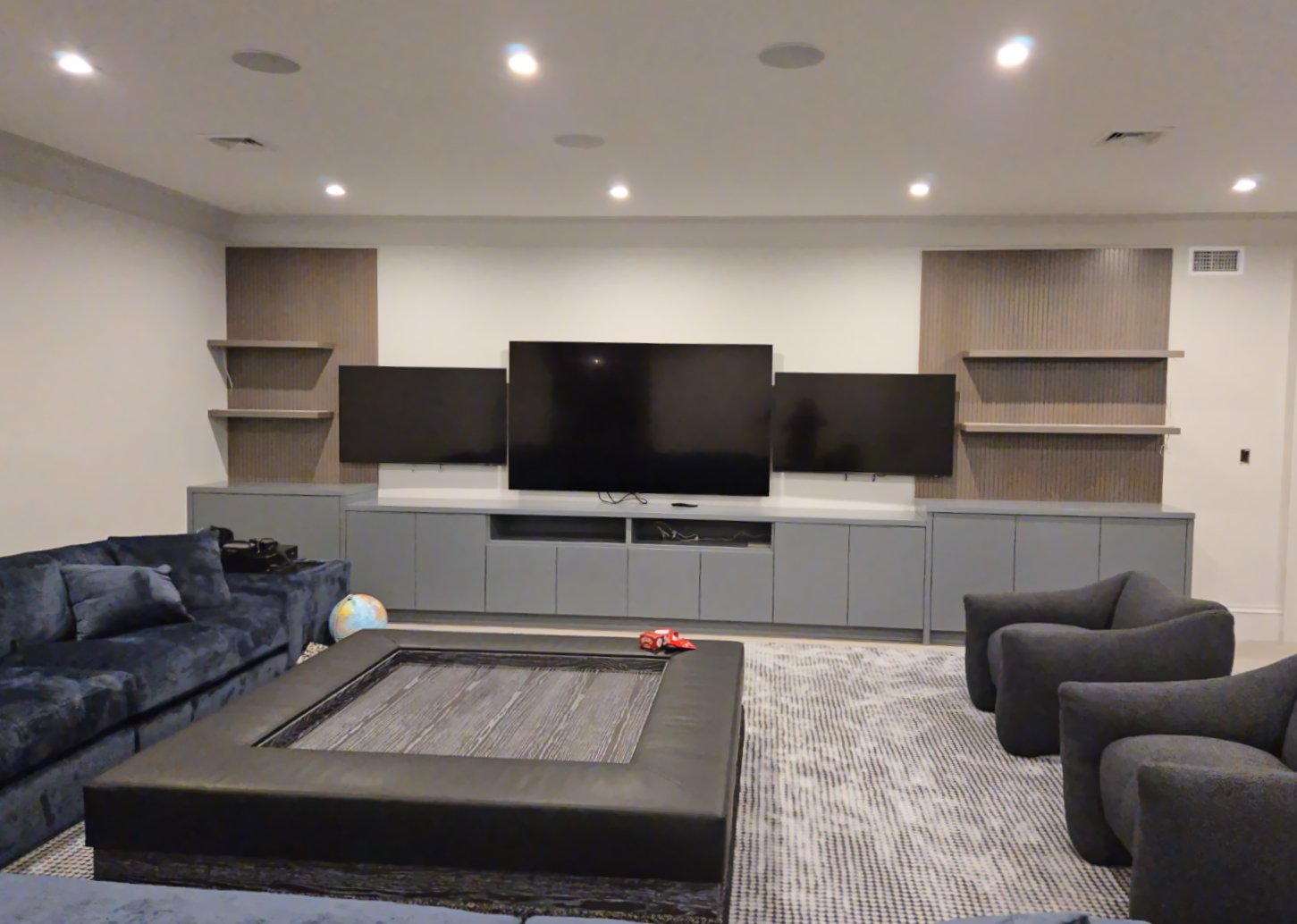 Custom Entertainment Room by Guntur Inc