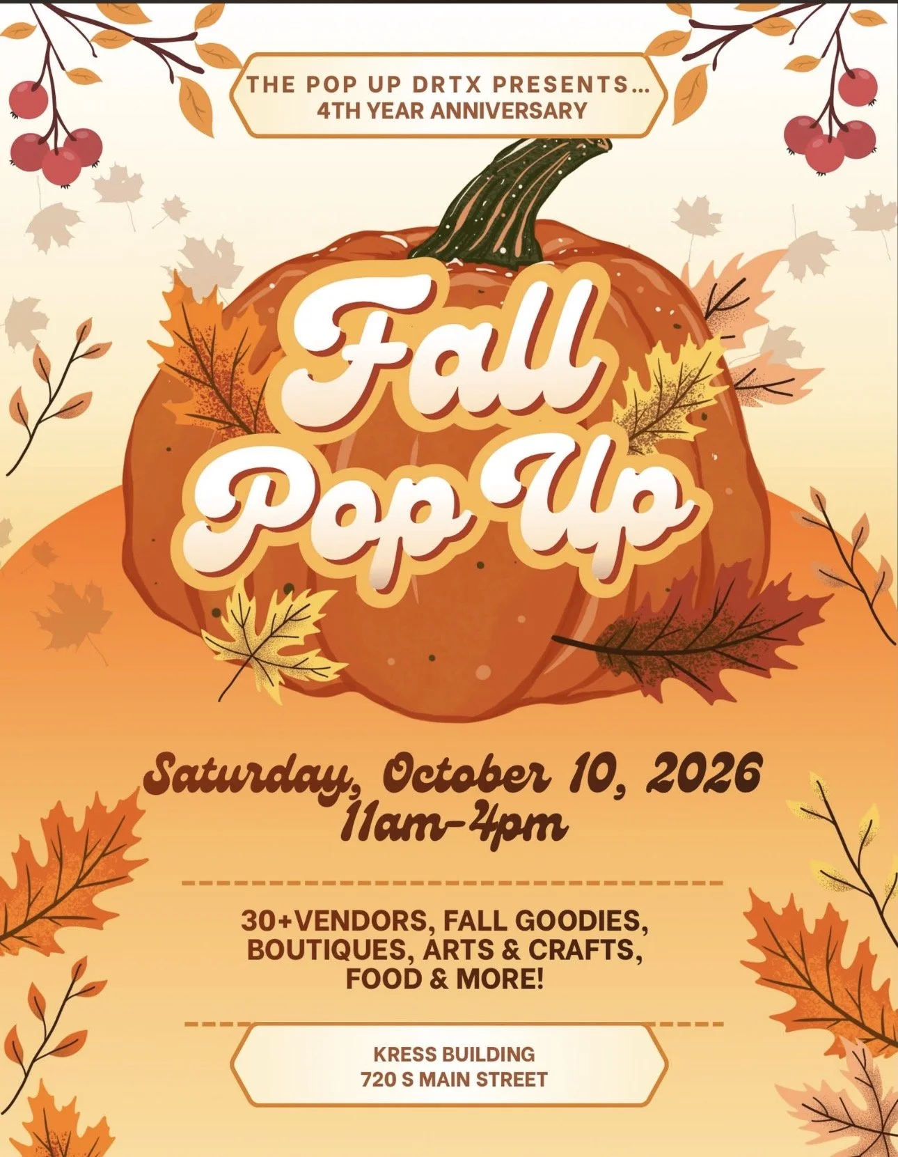 Fall Pop Up