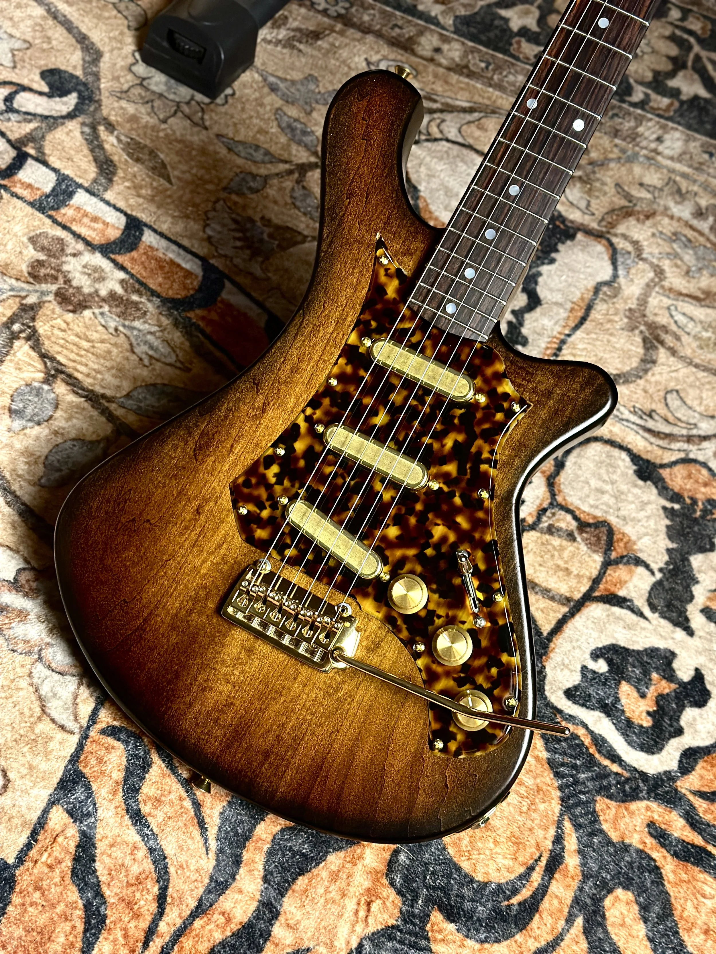 Dark Burst on roasted Basswood