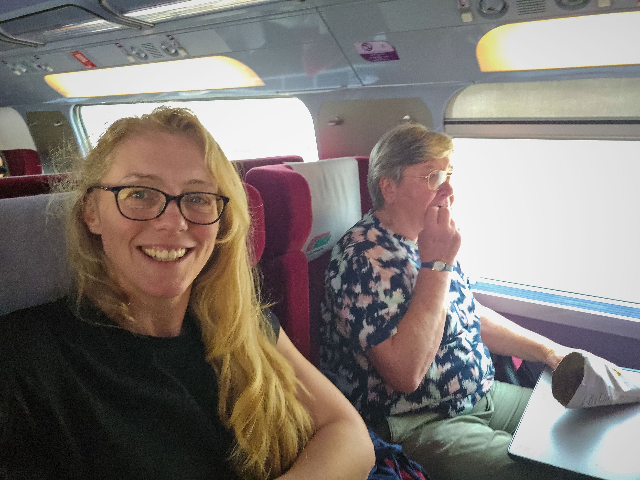 Enjoying trains in Morocco