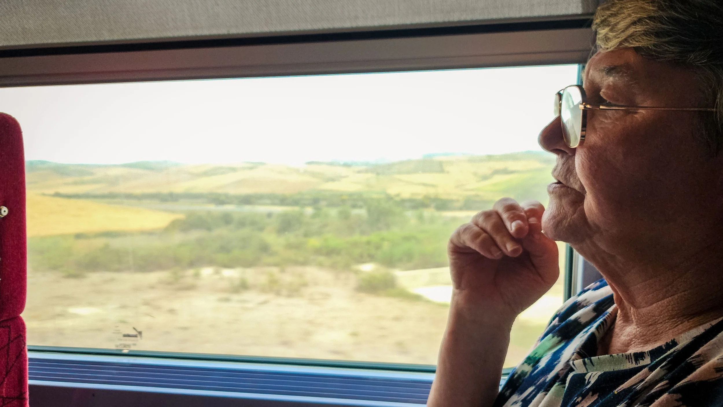 Mum takes the train in Morocco