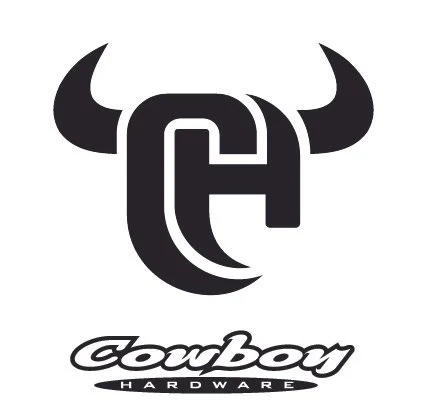 Cowboy Hardware logo with a stylized bull's head and the words 'Cowboy Hardware' underneath.