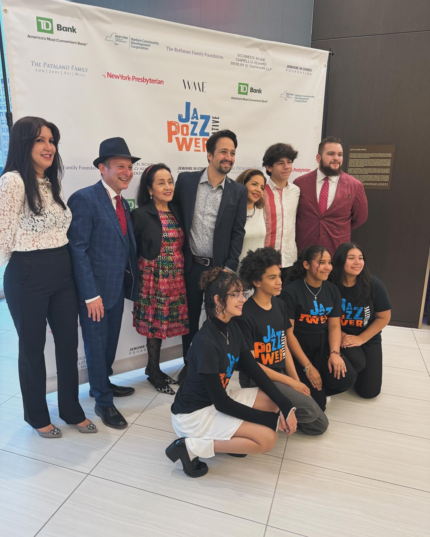 The Miranda&rsquo;s were the honoree of @jazzpowerinitiative celebration. And we were represented in full force! We are humbled by the award and proud of supporting the work they do in the Heights. They are creating a new generation of musicians!