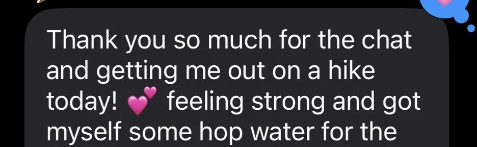 A message from a client