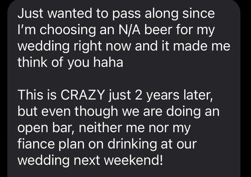 A message from a client
